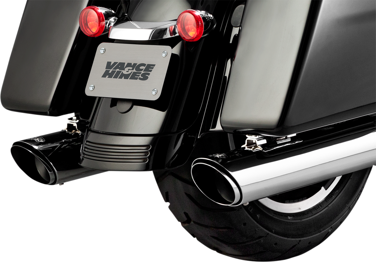 VANCE & HINES Twin Slash Muffler - Chrome - FL Qualified Manufacturer Declared Replacement Part on '17-'20 Touring  16672