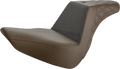 SADDLEMEN Unknown Industries Seat - Front Carbon Fiber/Black Gripper Lumbar/Rear Lattice Stitch - FL '18-'23 UN18-27-173BR