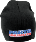 Parts Unlimited Beanie - Black Sp08
