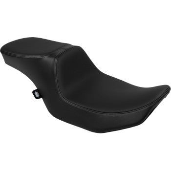DRAG SPECIALTIES Predator 2-Up Seat - Solar Leather - Smooth - w/o Backrest - FLTR/FLHX '23-'24 0801-1951
