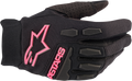 ALPINESTARS Women Stella Full Bore Gloves - Black/Fluo Pink - Large 3583622-1390-L