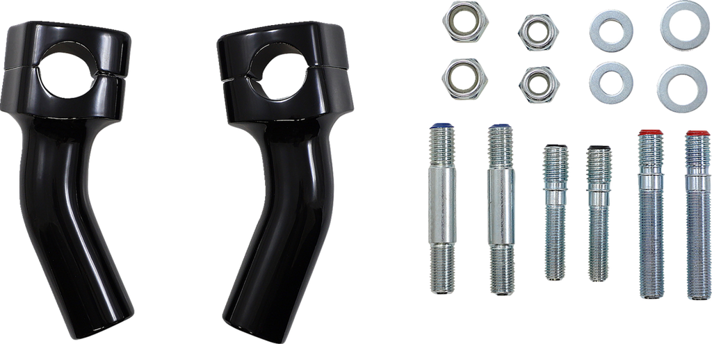 BARON Risers - Kickback - 1" - Black BA-7410B
