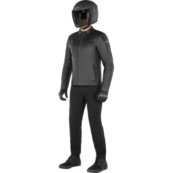 ALPINESTARS Blacktrack Leather Jacket - Black - XL 3103824-1100-XL