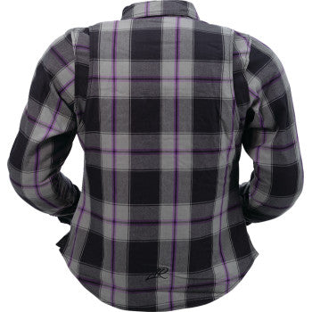 Z1R Women's Ashwood Flannel - Purple - Large 3041-0679
