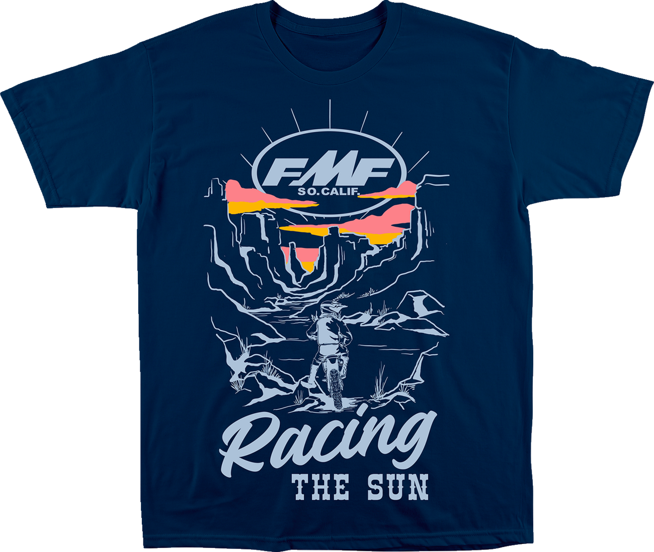 FMF Outsider T-Shirt - Navy - Large FA22118908NVYL 3030-22443