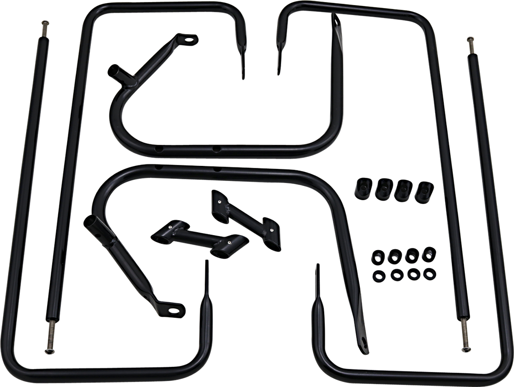DRAG SPECIALTIES Saddlebag Rail - Black - FLT '97 - '08 21042B