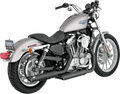 VANCE & HINES Twin Slash Mufflers - Black 46839