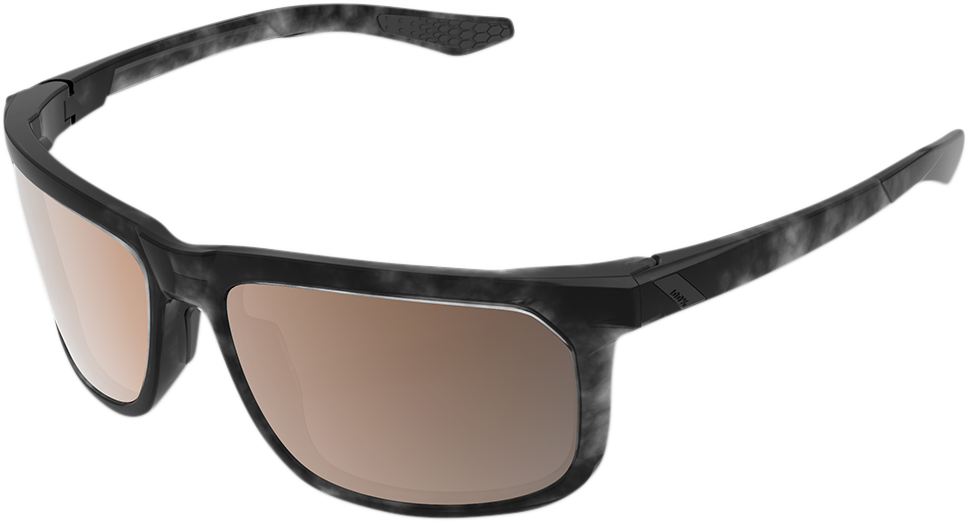 100% Hakan Sunglasses - Black Havana - Bronze 61036-259-73