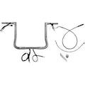 FAT BAGGERS INC. 1-1/4" EZ Install Flat Top Handlebar - 14" - Chrome 749014