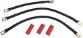 DRAG SPECIALTIES Black Battery Cable Set - '93-'08 FL E25-0091B-T1