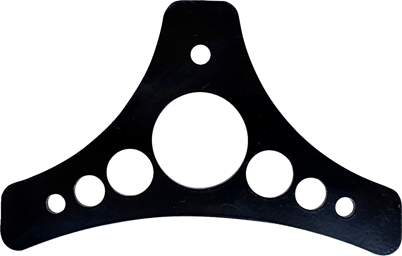 LE PERA Sissy Bar Plate - Dead End - Holygrail - Black - Softail/Touring '08-'22 H-SB HOLYGRAIL