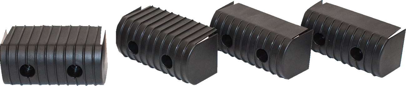 CALIBER BunkWrap Endcap - 2"x4" - Black - 4 Pack 23051-BK