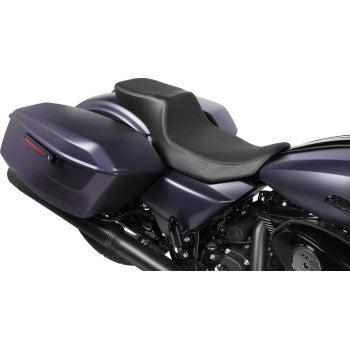 DRAG SPECIALTIES Predator 2-Up Seat - Extended Reach - Smooth Vinyl - FLHX/FLTR '23-'24 0801-1940