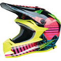 MOOSE RACING Youth F.I. Helmet - Vaporwave - MIPS® - Black/Pink/Yellow - Medium 0111-1615