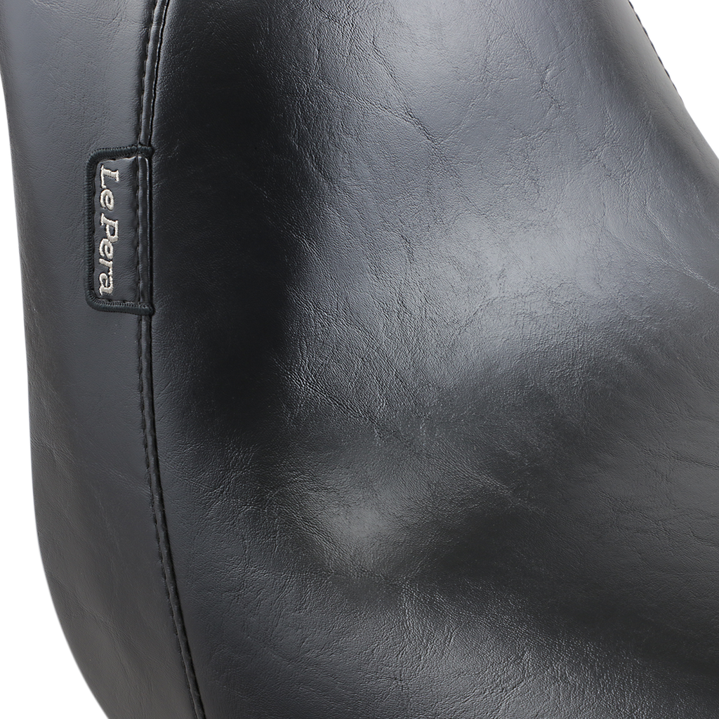 LE PERA Bare Bones Solo Seat - Smooth - Black - FXST LGK-007