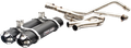 TRINITY RACING Dual Exhaust - Black TR-4112D-BK