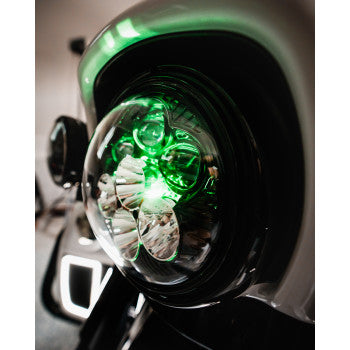CUSTOM DYNAMICS Headlight - Shark Demon® - LED - Color Changing SD2-7-14