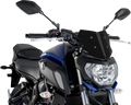 PUIG HI-TECH PARTS Naked Sport Windscreen - Carbon - Yamaha 9666C