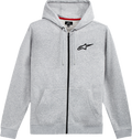ALPINESTARS Ageless Zip Hoodie - Heather Gray/Black - XL 1212536001126XL