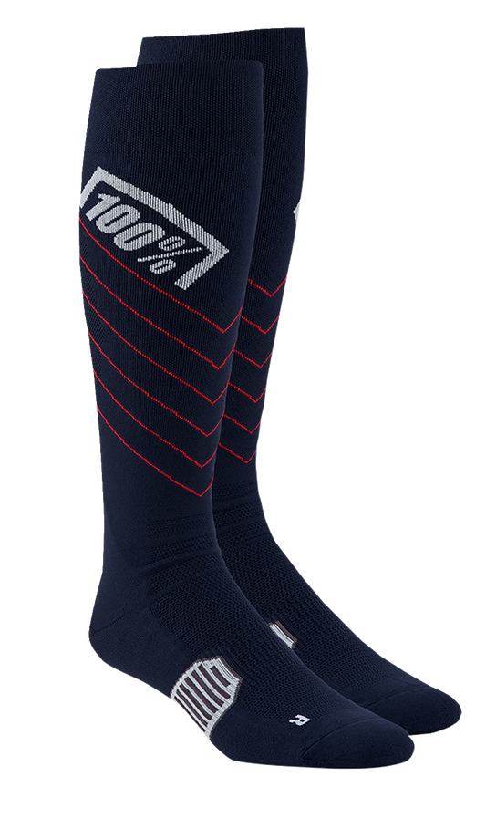 100% Hi-Side Performance Socks - Navy - Small/Medium 20054-00003