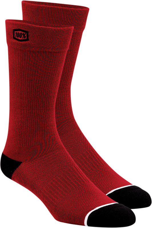 100% Solid Socks - Red - Large/XL 20050-00007