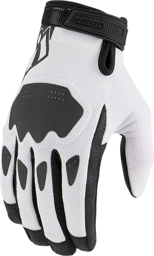 ICON Hooligan™ CE Gloves - White - 3XL 3301-4395
