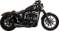 VANCE & HINES Upsweep 2-into-1 Exhaust System - Stainless Steel - Black 47627