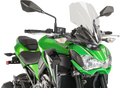 PUIG HI-TECH PARTS Touring Naked New Generation Windscreen - Clear - Kawasaki 9392W