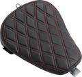 DRAG SPECIALTIES Bobber Solo Seat - Double Diamond - Red Stitch - '10-'22 XL 0804-0741