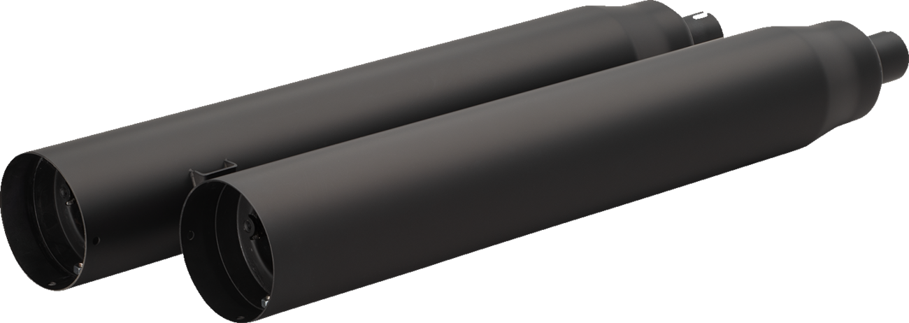 KHROME WERKS 4-1/2" War Hammer Mufflers - Black 202235