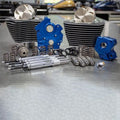 S&S Cycle 2017+ M8 124in CI Oil Cooled Power Pack w/ Chrome Pushrod Tubes 310-1052B