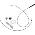 FAT BAGGERS INC. EZ Install Kit - 14" Handlebars - Upper Clutch - Braided Stainless Steel/Chrome 119914-C