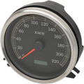 DRAG SPECIALTIES Electronic KM/H Speedometer - Black Face NO DIAGNOSTIC FUNCTIONS 76436KMX