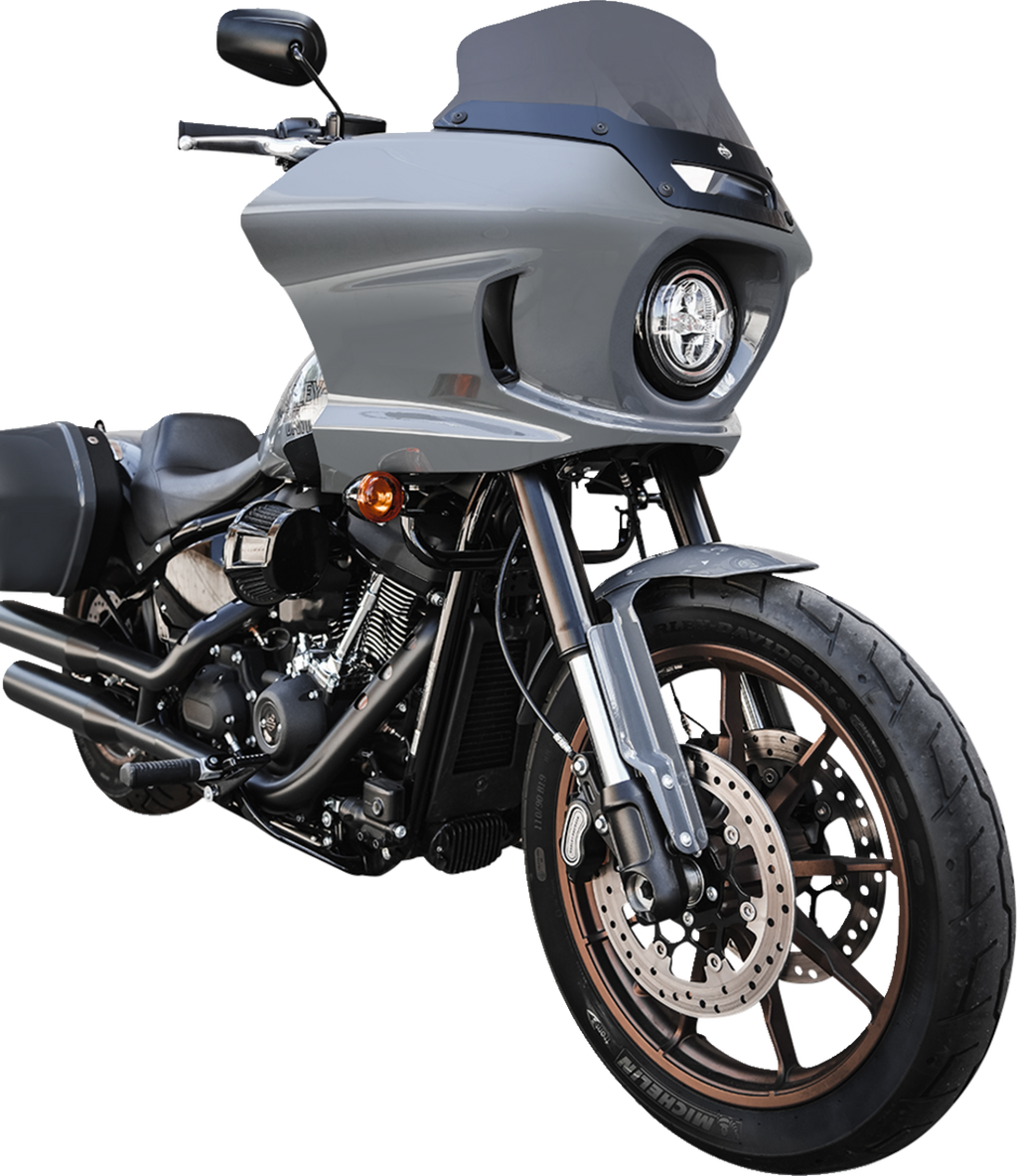 KLOCK WERKS Flare™ Windshield - 6" - Dark Smoke - FXLRST KWW-02-0607-DS
