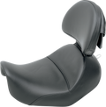 SADDLEMEN Heels Down Solo Seat - With Backrest - Plain - Black - XL 807-03-0041