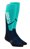 100% Torque Comfort Moto Socks - Steel/Navy - Small/Medium 20053-00003