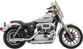 BASSANI XHAUST 3" Mufflers - Chrome - Slash-Cut - Sportster '04-'13 1X17F