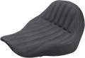 SADDLEMEN Knuckle Solo Seat - Ribbed - Black 818-29-0023