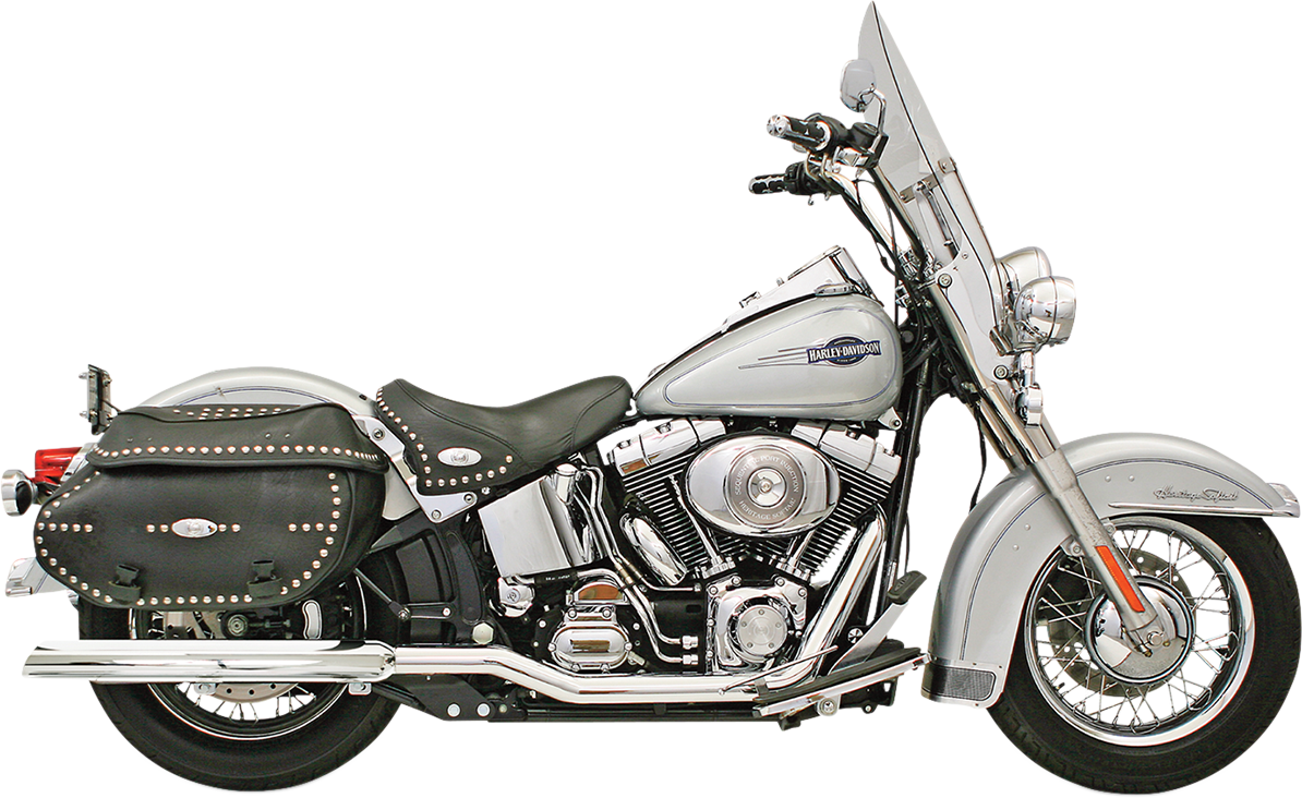 BASSANI XHAUST Tru Dual Exhaust - '07-'17 Softail SFT-212