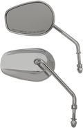 DRAG SPECIALTIES Replacement Mirrors - Long Stem - Chrome ACT.LONG CHROME STEM M60-6386C