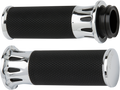 ARLEN NESS Grips - Deep Cut - TBW - Chrome 07-318