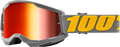 100% Strata 2 Goggles - Izipizi - Red Mirror 50028-00006