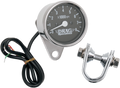 DRAG SPECIALTIES 2.4" Mini Electronic Tach - Stainless Steel Housing - Backlit LED Black Face 21-6930DSLEDB