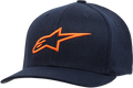 ALPINESTARS Ageless Curve Hat - Navy/Orange - Small/Medium 1017810107032SM