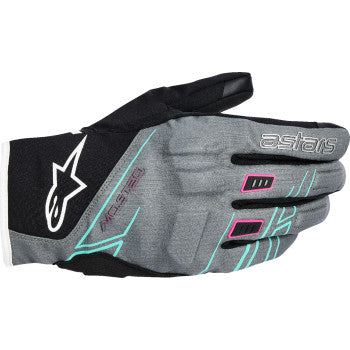 ALPINESTARS Stella Moblast WP Gloves - Fur Gray/Black/Fluo Pink - Medium 3530126-1598-M
