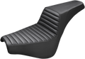 SADDLEMEN Step-Up Seat - Front Tuck-n-Roll - Black 818-30-171