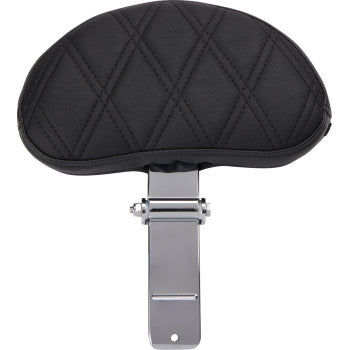 DRAG SPECIALTIES SEATS  Extended Reach Freedom Seat - Vinyl - Double Diamond - Silver Stitch - FLT/FLH '09-'24 0801-1981