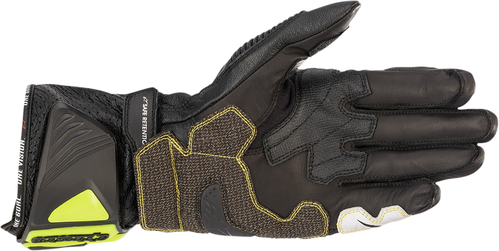 ALPINESTARS GP Tech v2 Gloves - Black/Fluo Yellow/White/Fluo Red - Large 3556622-1503-L