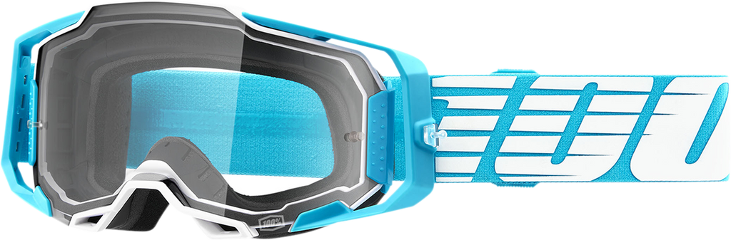 100% Armega Goggles - Oversized Sky - Clear 50004-00010