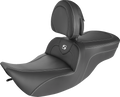 SADDLEMEN Roadsofa Seat - Carbon Fiber - With Backrest 897-06-185BR
